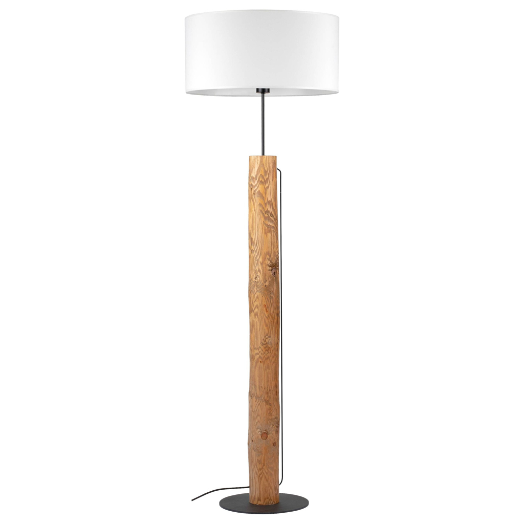 SPOT Light Stehlampe Pino
weiß natur Textil Kiefer H/D: ca. 161×50 cm E27 1 Brennstellen