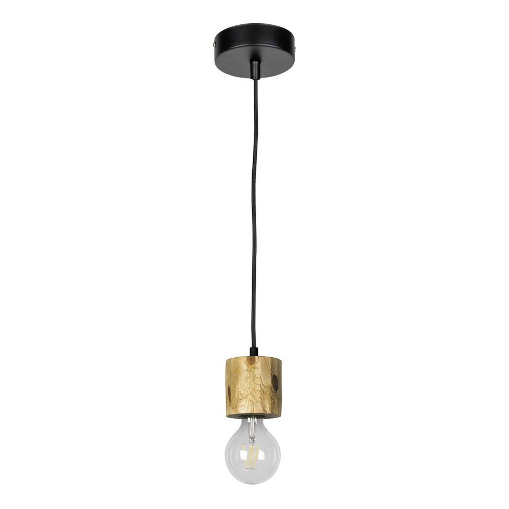 SPOT Light Pendelleuchte Pino
schwarz kiefer Metall Kiefer L/D: ca. 100×10 cm E27 1 Brennstellen