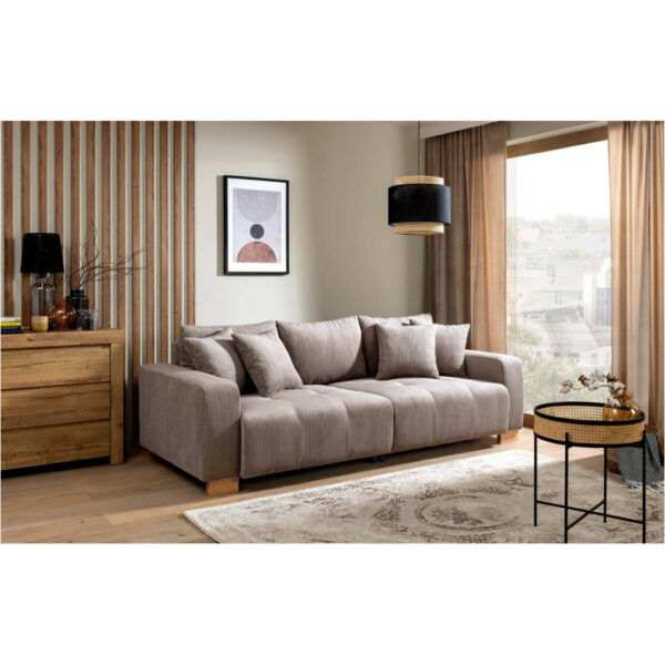 POCO Big Sofa Alpha New dunkelbeige Microfaser B/H/T: ca. 244x85x112 cm POCO Big Sofa Alpha New dunkelbeige Microfaser B/H/T: ca. 244x85x112 cm