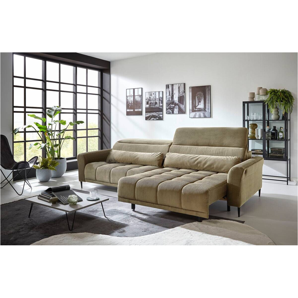 POCO Big Sofa Logan grün Microfaser B/H/T: ca. 280x108x118 cm