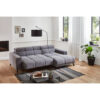 POCO Ecksofa mit elektrischer Sitztiefenverstellung grau Microfaser B/H/T: ca. 247x99x170 cm