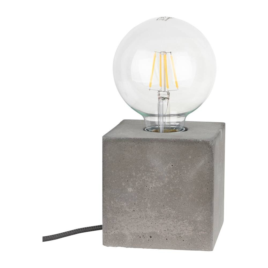 SPOT Light Tischleuchte Strong
grau Beton B/H/T: ca. 10x10x10 cm E27 1 Brennstellen