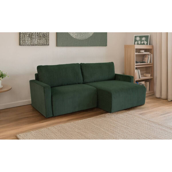 POCO Ecksofa mit Bettfunktion und Bettkasten grün Microfaser B/H/T: ca. 227x92x146 cm POCO Ecksofa mit Bettfunktion und Bettkasten grün Microfaser B/H/T: ca. 227x92x146 cm
