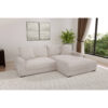 POCO Ecksofa beige-grau Microfaser B/H/T: ca. 261x83x180 cm