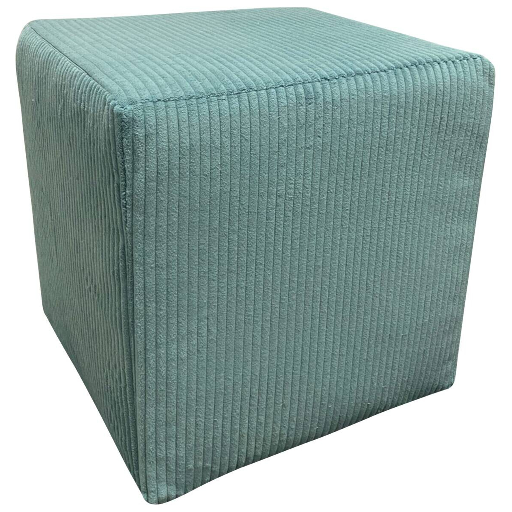 POCO Hocker Tok Lagos petrol schwarz Kunststoff Styropor Schaumstoff Kord B/H/T: ca. 45x42x45 cm
