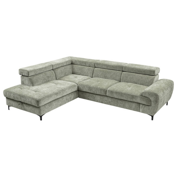 POCO Ecksofa mit Bettfunktion und Bettkasten mint Microfaser B/H/T: ca. 256x73x202 cm