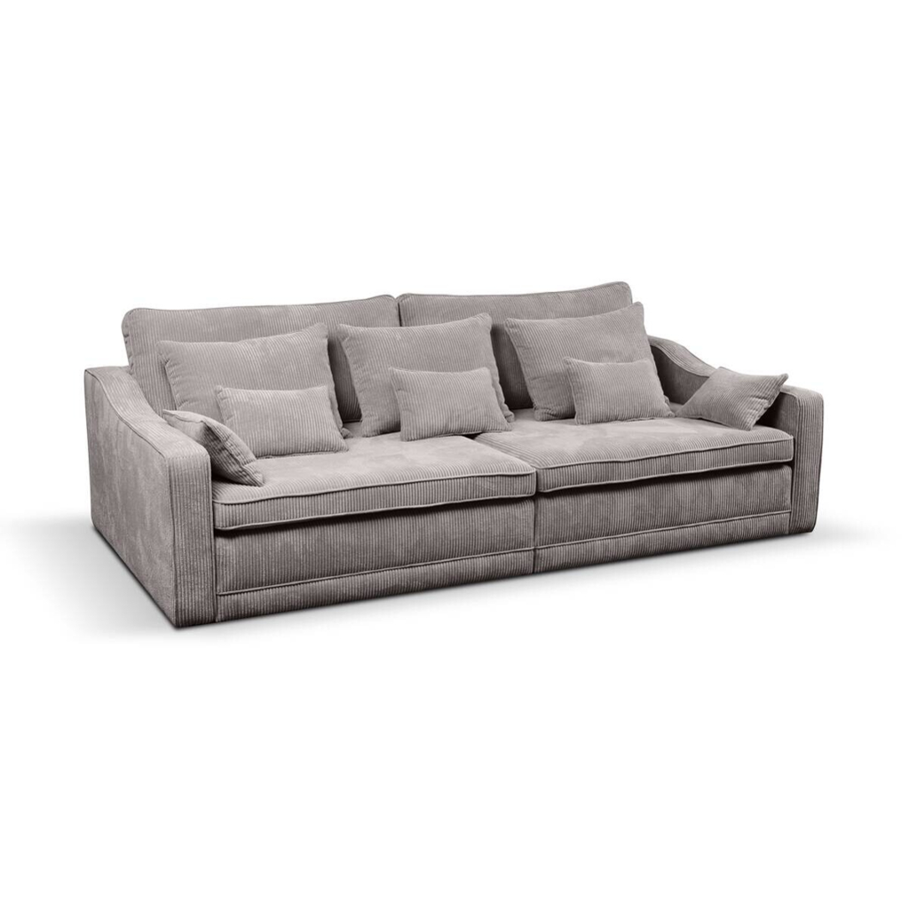 POCO Big Sofa Evora grau Microfaser B/H/T: ca. 276x71x137 cm