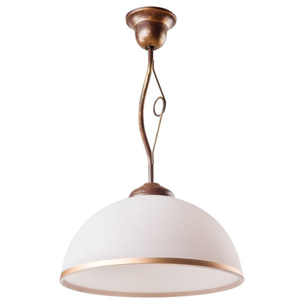 Lamkur Pendelleuchte Retro II
braun Stahl Glas H/L: ca. 45x30 cm E27 1 Brennstellen