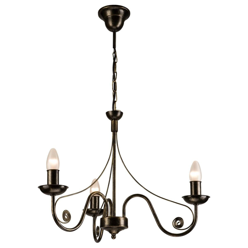Lamkur Pendelleuchte DONATO 22444
schwarz Stahl H/L: ca. 72×45 cm E14 3 Brennstellen