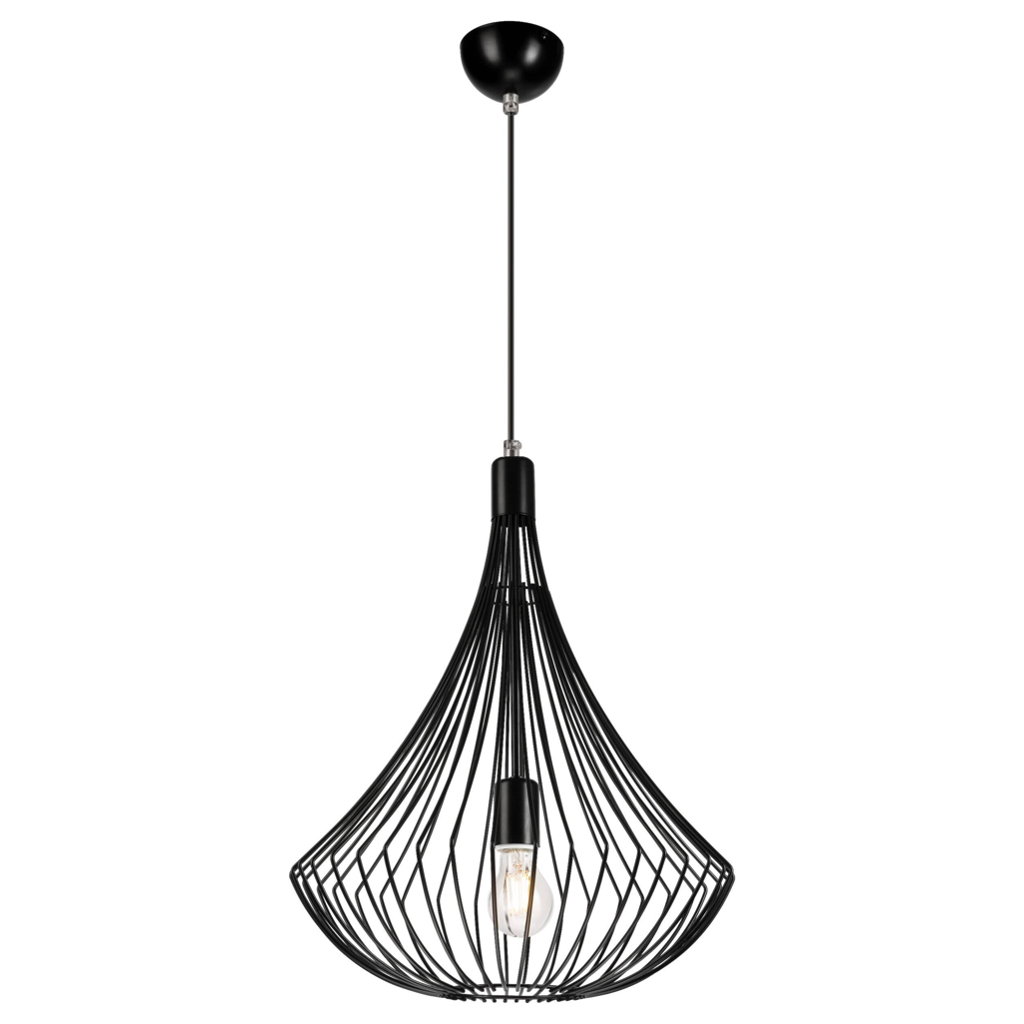 Lamkur Pendelleuchte Balerina
schwarz Stahl H/L: ca. 90×38 cm E27 1 Brennstellen