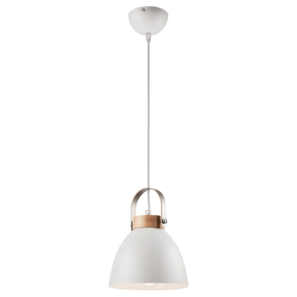 Lamkur Pendelleuchte DANIELLE 31798
weiß Holz Stahl H/L: ca. 81x18 cm E27 1 Brennstellen