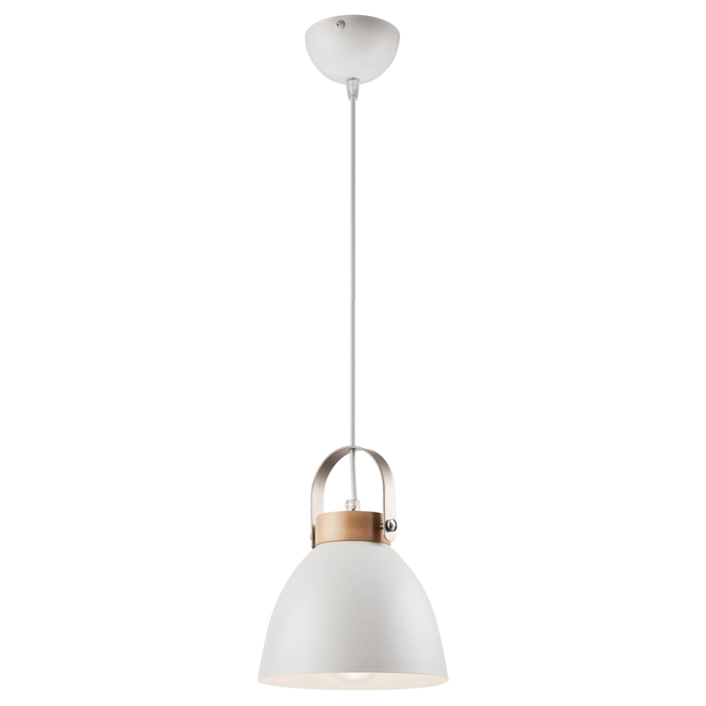 Lamkur Pendelleuchte DANIELLE 31798
weiß Holz Stahl H/L: ca. 81×18 cm E27 1 Brennstellen