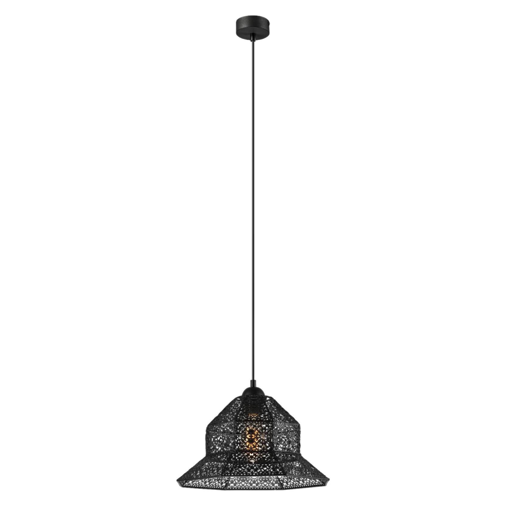 Lamkur Hängeleuchte
schwarz Stahl B/H/L: ca. 37x23x37 cm E27 1 Brennstellen