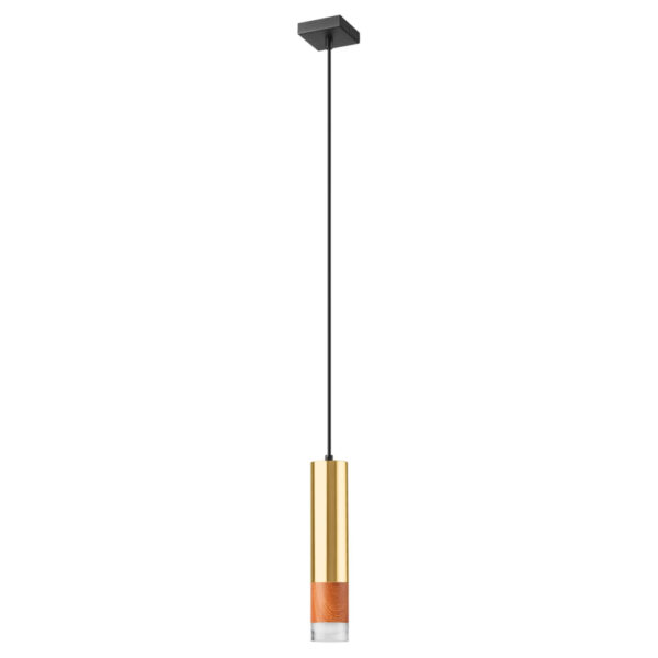 Lamkur Pendelleuchte
gold Stahl Glas B/H/L: ca. 8x105x8 cm GU10 1 Brennstellen