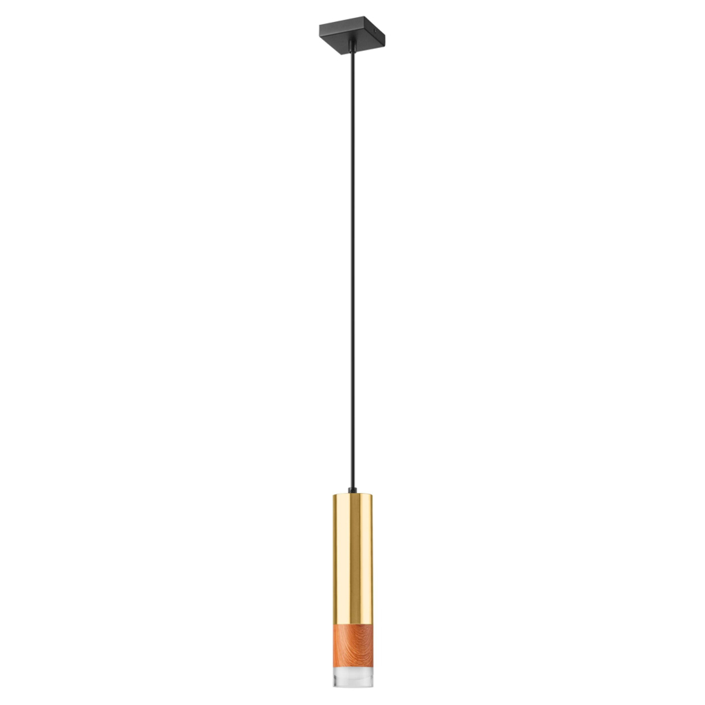 Lamkur Pendelleuchte
gold Stahl Glas B/H/L: ca. 8x105x8 cm GU10 1 Brennstellen