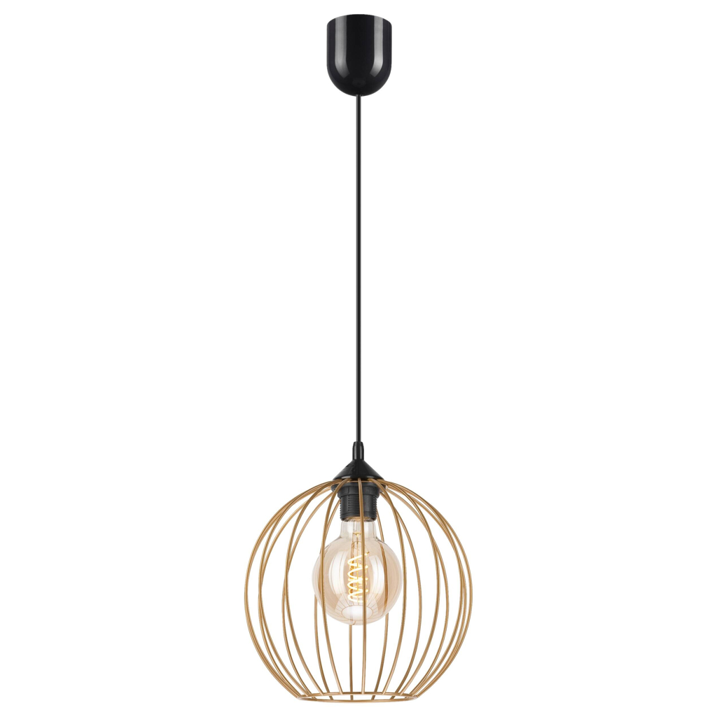 Lamkur Pendelleuchte ZOYA 45153
sand gold Stahl H/L: ca. 86×24 cm E27 1 Brennstellen