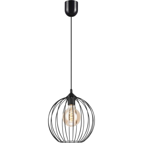 Lamkur Pendelleuchte Zoya
schwarz Stahl H/L: ca. 86x24 cm E27 1 Brennstellen