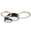 Lamkur LED-Deckenleuchte ALIZEE 50980 schwarz gold PVC Stahl H/L: ca. 9,5x60 cm 3 Brennstellen