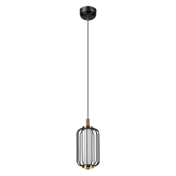 Lamkur Pendelleuchte
schwarz Stahl B/H/L: ca. 12x120x12 cm GU10 1 Brennstellen
