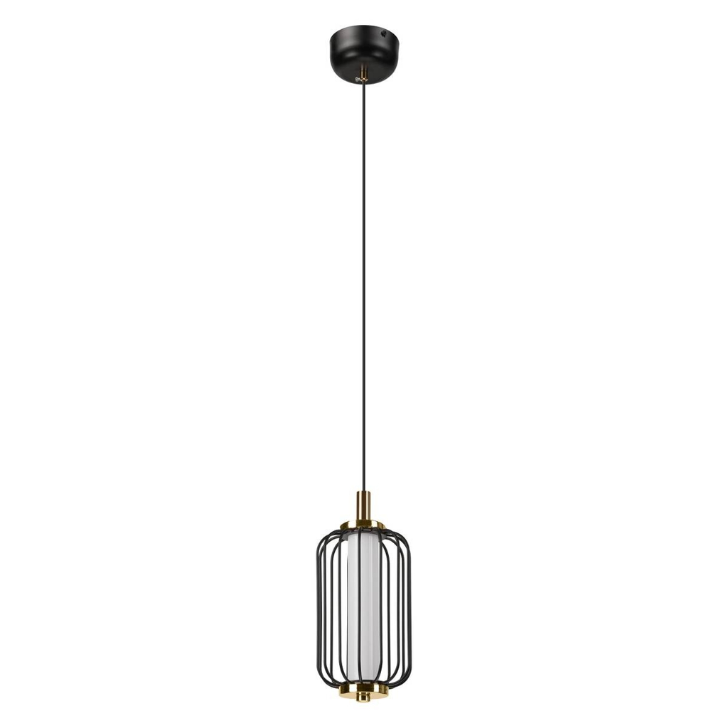 Lamkur Pendelleuchte
schwarz Stahl B/H/L: ca. 12x120x12 cm GU10 1 Brennstellen