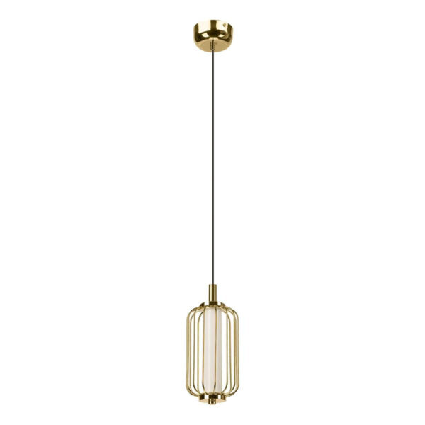 Lamkur Pendelleuchte
gold Stahl B/H/L: ca. 12x120x12 cm GU10 1 Brennstellen