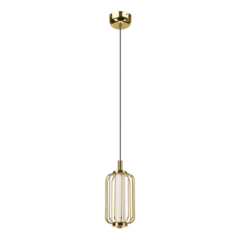 Lamkur Pendelleuchte
gold Stahl B/H/L: ca. 12x120x12 cm GU10 1 Brennstellen