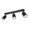 Lamkur Strahler Prisma schwarz Stahl B/H/L: ca. 6,5x16,5x45 cm 3 Brennstellen