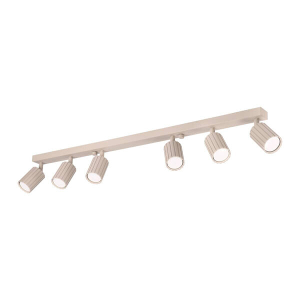 Lamkur Strahler Prisma beige Stahl B/H/L: ca. 6,5x16,5x117 cm 6 Brennstellen Lamkur Strahler Prisma beige Stahl B/H/L: ca. 6,5x16,5x117 cm 6 Brennstellen