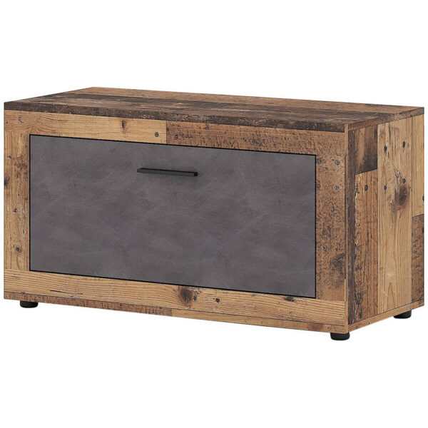 WIPMEB Schuhschrank LUNA 2 Eiche Matera Nachbildung Beton Optik B/H/T: ca. 88,9x48x40 cm WIPMEB Schuhschrank LUNA 2 Eiche Matera Nachbildung Beton Optik B/H/T: ca. 88,9x48x40 cm