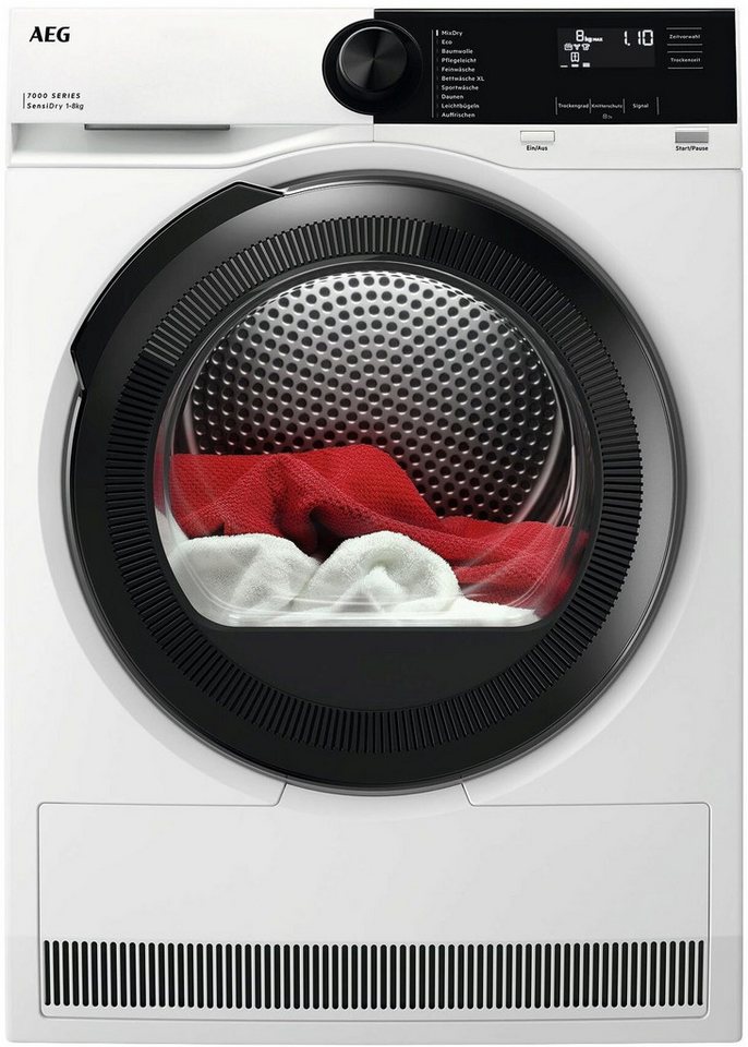 AEG Wärmepumpentrockner 7000 SensiDry® TR7TC86, SensiDry®: mit der Wärmepumpentechnologie weniger Energieverbrauch
