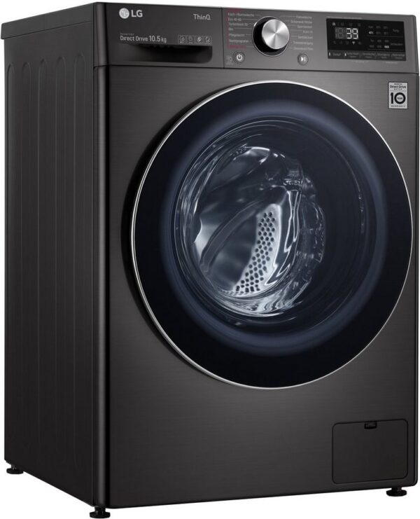 LG Waschmaschine F6WV710P2S, 10,5 kg, 1600 U/min, TurboWash® – Waschen in nur 39 Minuten LG Waschmaschine F6WV710P2S, 10,5 kg, 1600 U/min, TurboWash® – Waschen in nur 39 Minuten