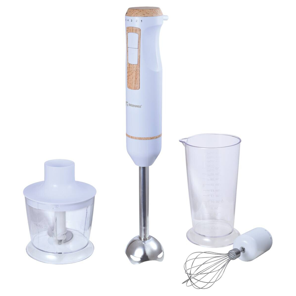BERGNER Stabmixer weiß Edelstahl B/H/L: ca. 14x24,5x24 cm
