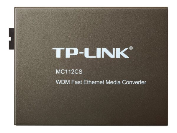 TP – LINK MC112CS – Medienkonverter – 100Mb LAN – 10Base – T, 100Base – FX, 100Base – TX – RJ – 45 / SC Single – Modus – bis zu 20 km – 1310 (TX)