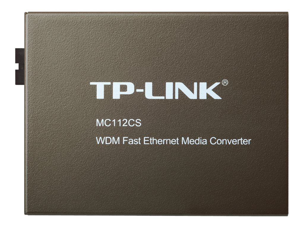 TP – LINK MC112CS – Medienkonverter – 100Mb LAN – 10Base – T, 100Base – FX, 100Base – TX – RJ – 45 / SC Single – Modus – bis zu 20 km – 1310 (TX)