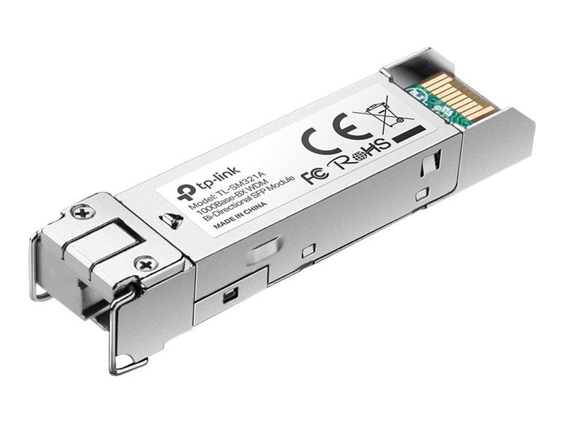 TP – LINK TL – SM321A – V2 – SFP (Mini – GBIC) – Transceiver – Modul – GigE – 1000Base – BX – LC/UPC Einzelmodus – bis zu 10 km – 1550 (TX)