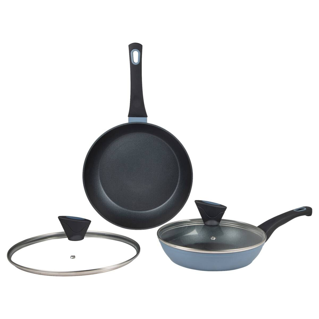 SAN IGNACIO Pfannenset VERA blau Aluminium 4 tlg