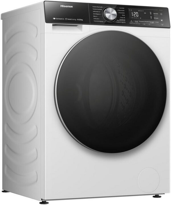 Hisense Waschtrockner 5S Serie WD5S1045BW, 10,5 kg, 6 kg, 1400 U/min, 10,5kg/ 6kg