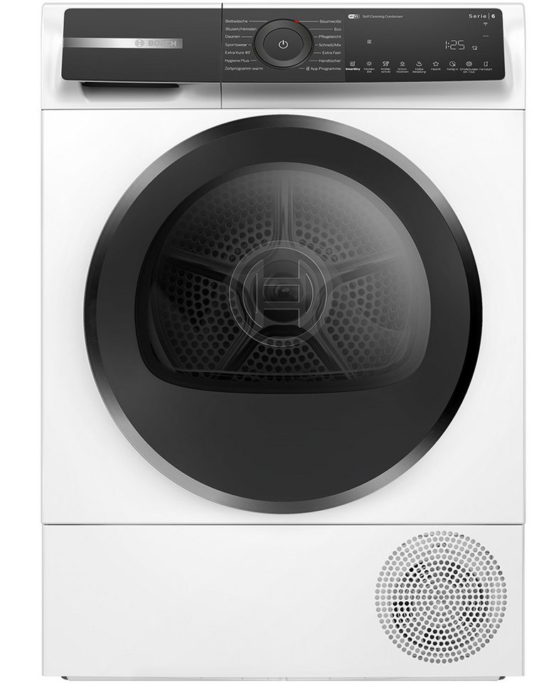 BOSCH Wärmepumpentrockner Serie 6 WQH245B40, Selbstreinigender Kondensator, Smart Dry, Auto Dry, Home Connect