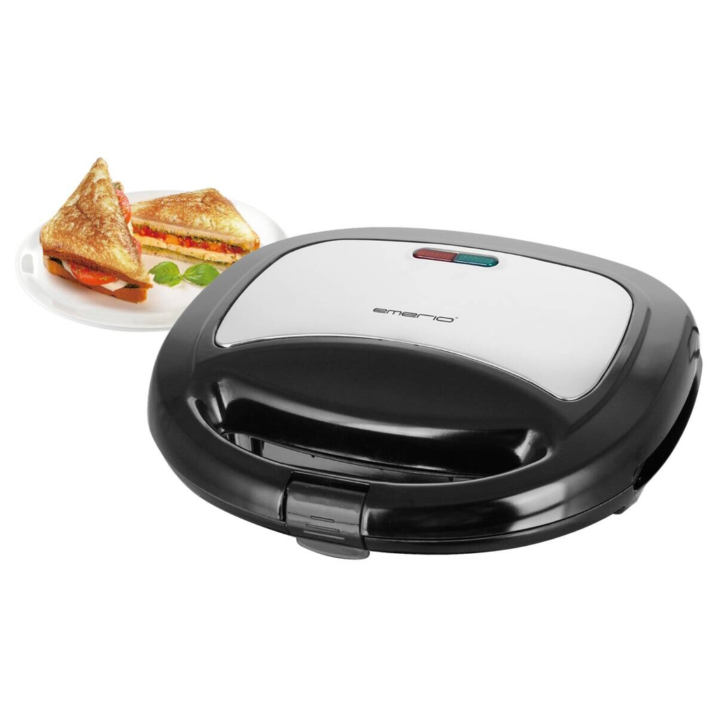 Emerio Sandwichtoaster ST-120889 silber schwarz Kunststoff Edelstahl B/H/T: ca. 21,8x7,7x20,2 cm