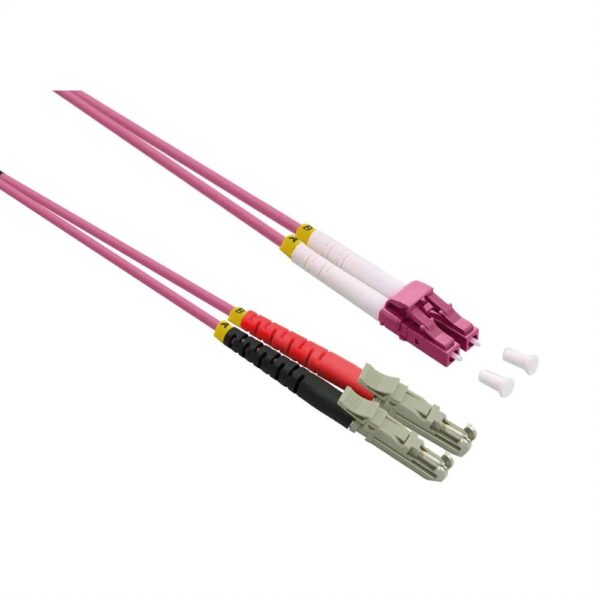 ROLINE LWL – Kabel duplex 50/125µm OM4, LSH/LC, LSOH, violett, 2 m