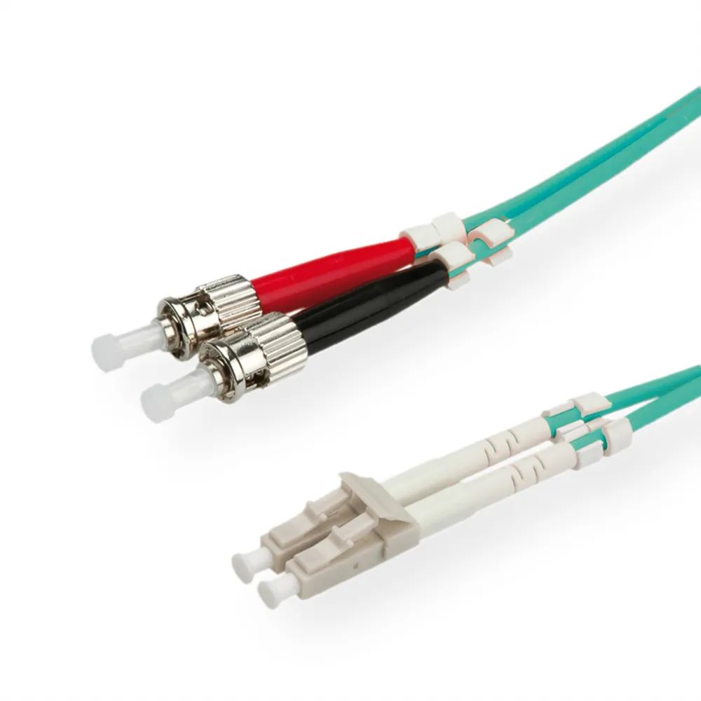ROLINE LWL – Kabel 50/125µm OM3, LC/ST, türkis, 1 m