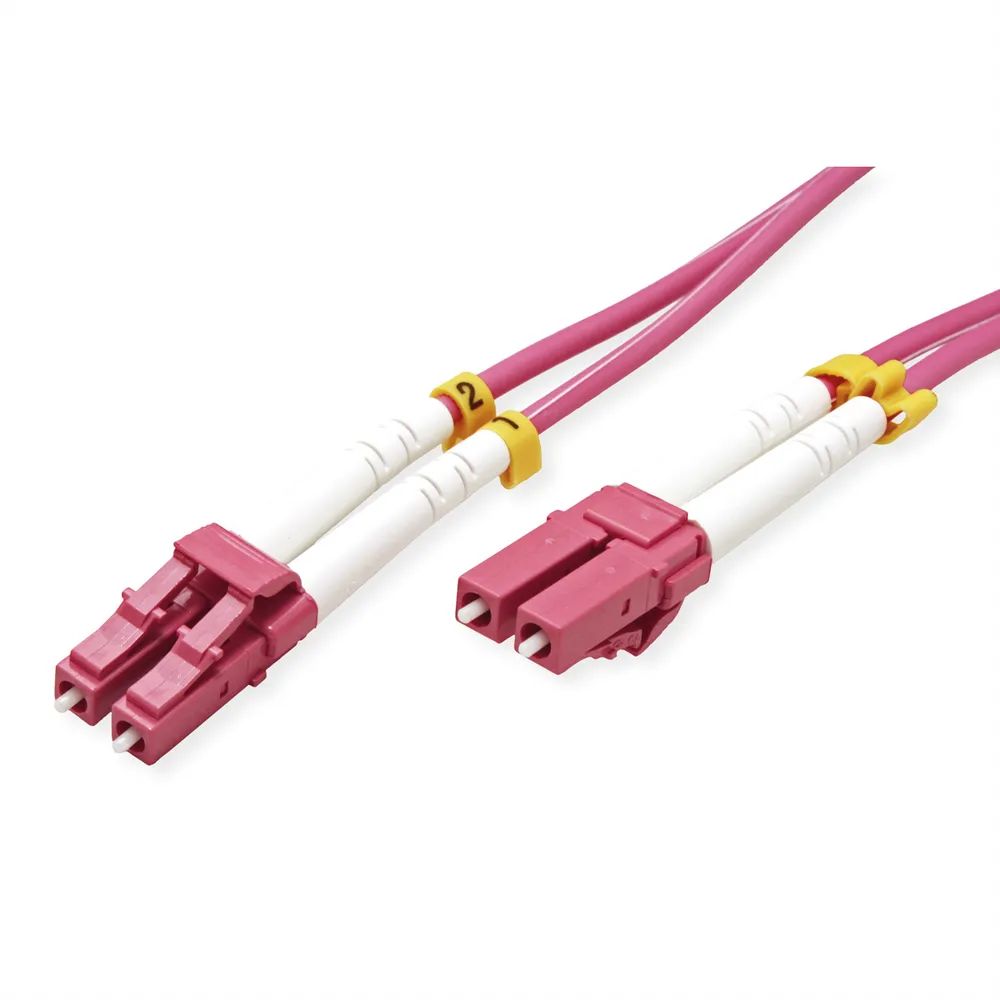 VALUE LWL – Kabel 50/125µm OM4, LC/LC, violett, 10 m
