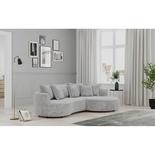 POCO Ecksofa stone Microfaser B/H/T: ca. 287x66x168 cm
