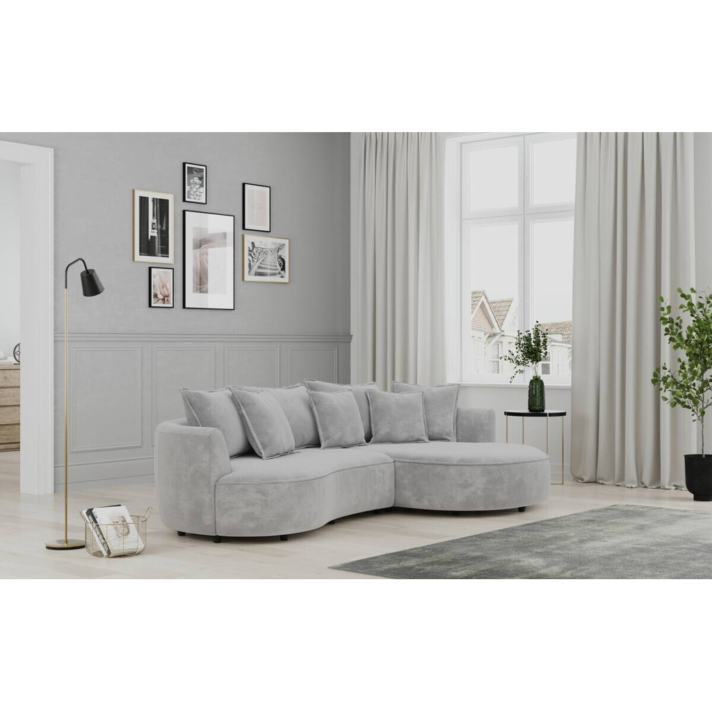 POCO Ecksofa stone Microfaser B/H/T: ca. 287x66x168 cm