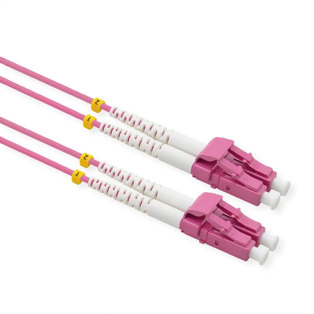 VALUE LWL – Kabel 50/125µm OM4, LC/LC, Low – Loss – Stecker, violett, 7 m