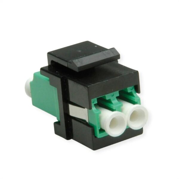 7630049633223-1 ROLINE Keystone LWL – Adapter LC/LC Duplex, single Mode, OS2, APC