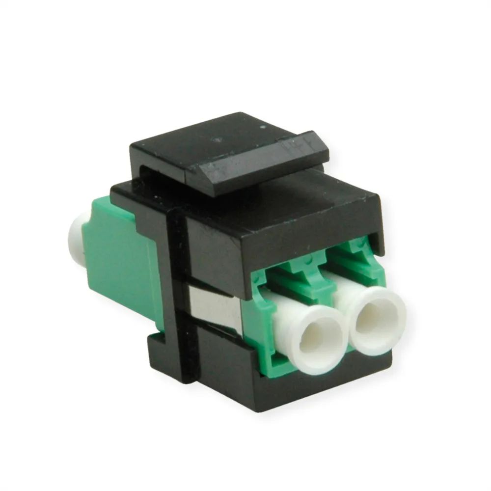 ROLINE Keystone LWL – Adapter LC/LC Duplex, single Mode, OS2, APC