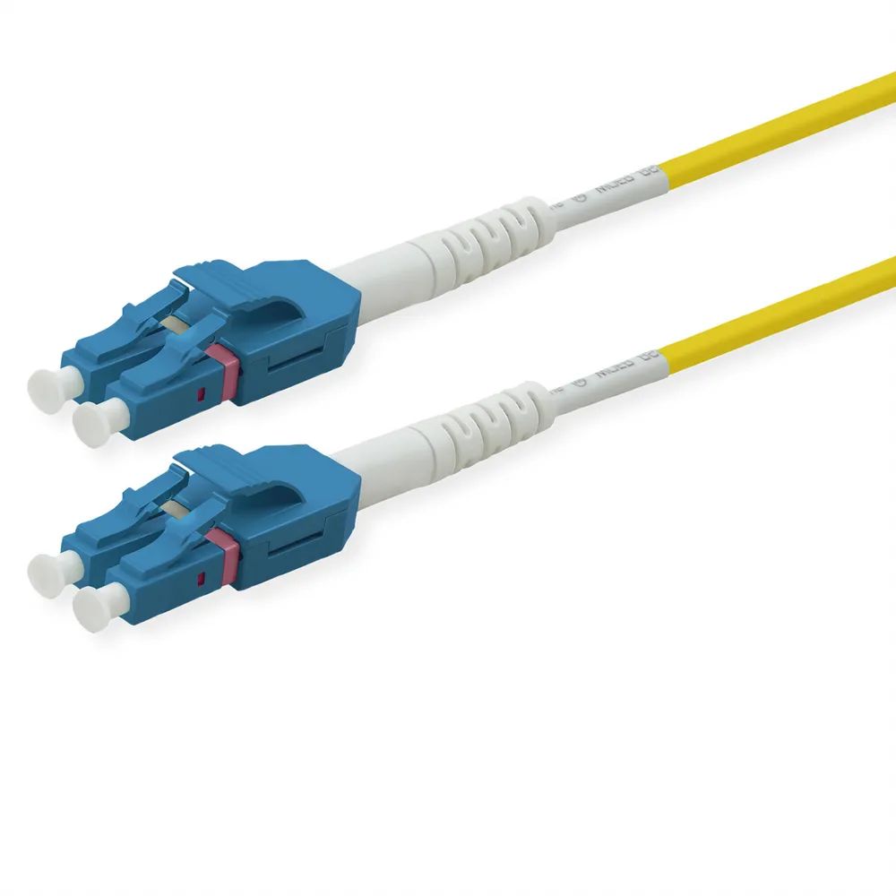 ROLINE LWL – Kabel duplex 9/125µm OS2, LC/LC, UNIBOOT, gelb, 10 m