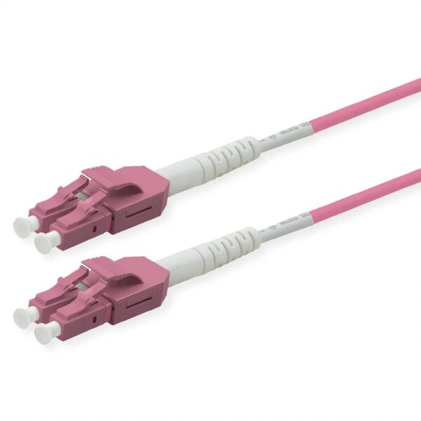 ROLINE LWL – Kabel duplex 50/125µm OM4, LC/LC, UNIBOOT, violett, 5 m