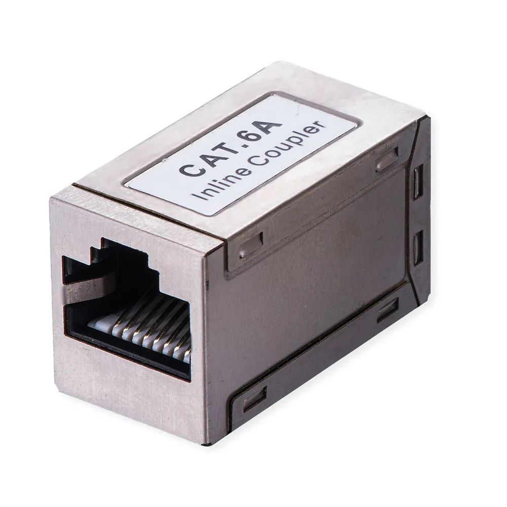 VALUE RJ – 45 Kupplung geschirmt, Cat.6A (Class EA), silberfarben